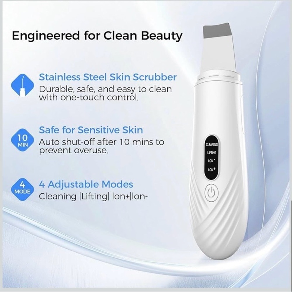 NEW Skin Scrubber Face Spatula, Blackhead Remover Tool for Facial Deep Cleansing - Picture 6 of 9